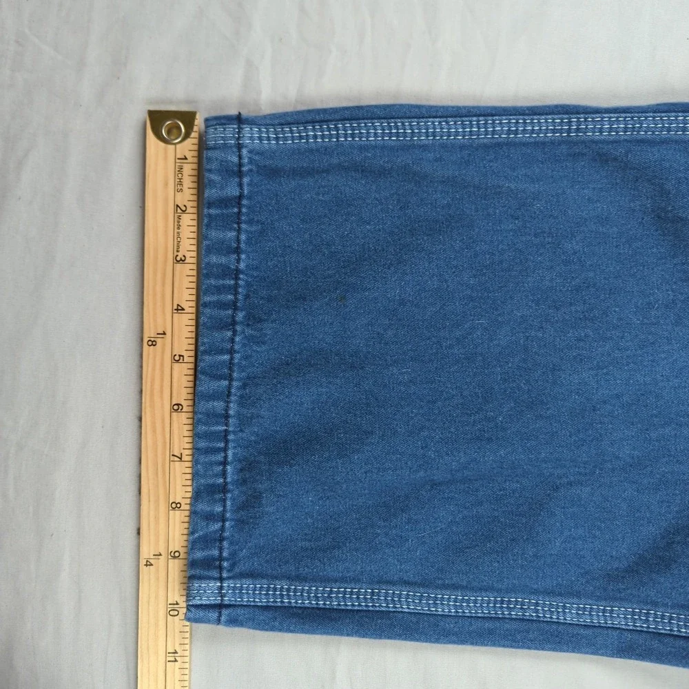 Liberty Overalls Mens 42x32‎ Blue Denim Utility Hamer Loop Carpenter Workwear